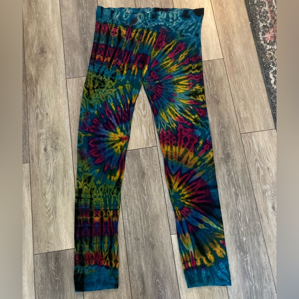 Final sale! Tie dye jersey cotton 2x  leggings